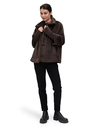 BETTY BARCLAY | Chaqueta de aspecto de piel | braun